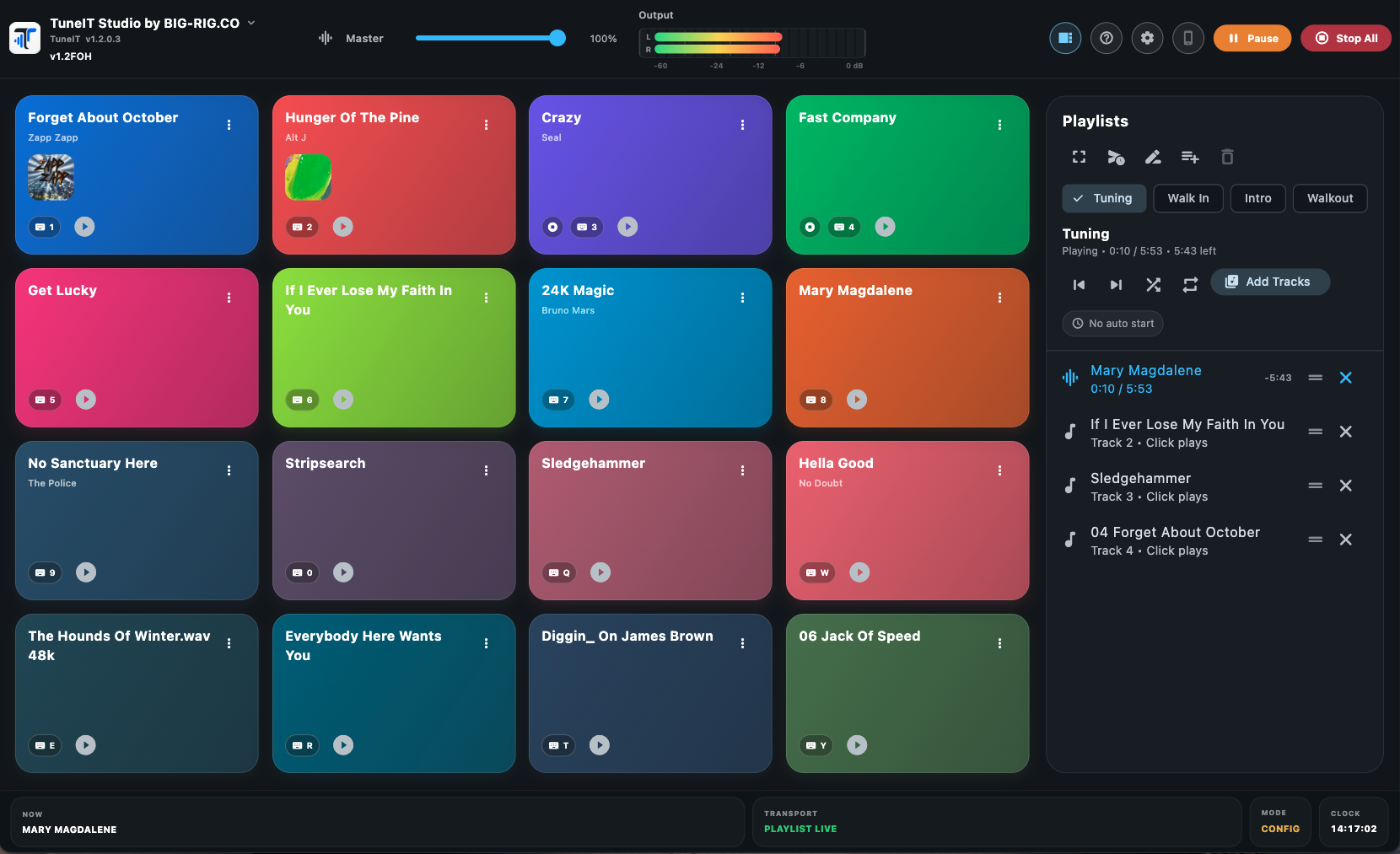 TuneIT live audio playback software