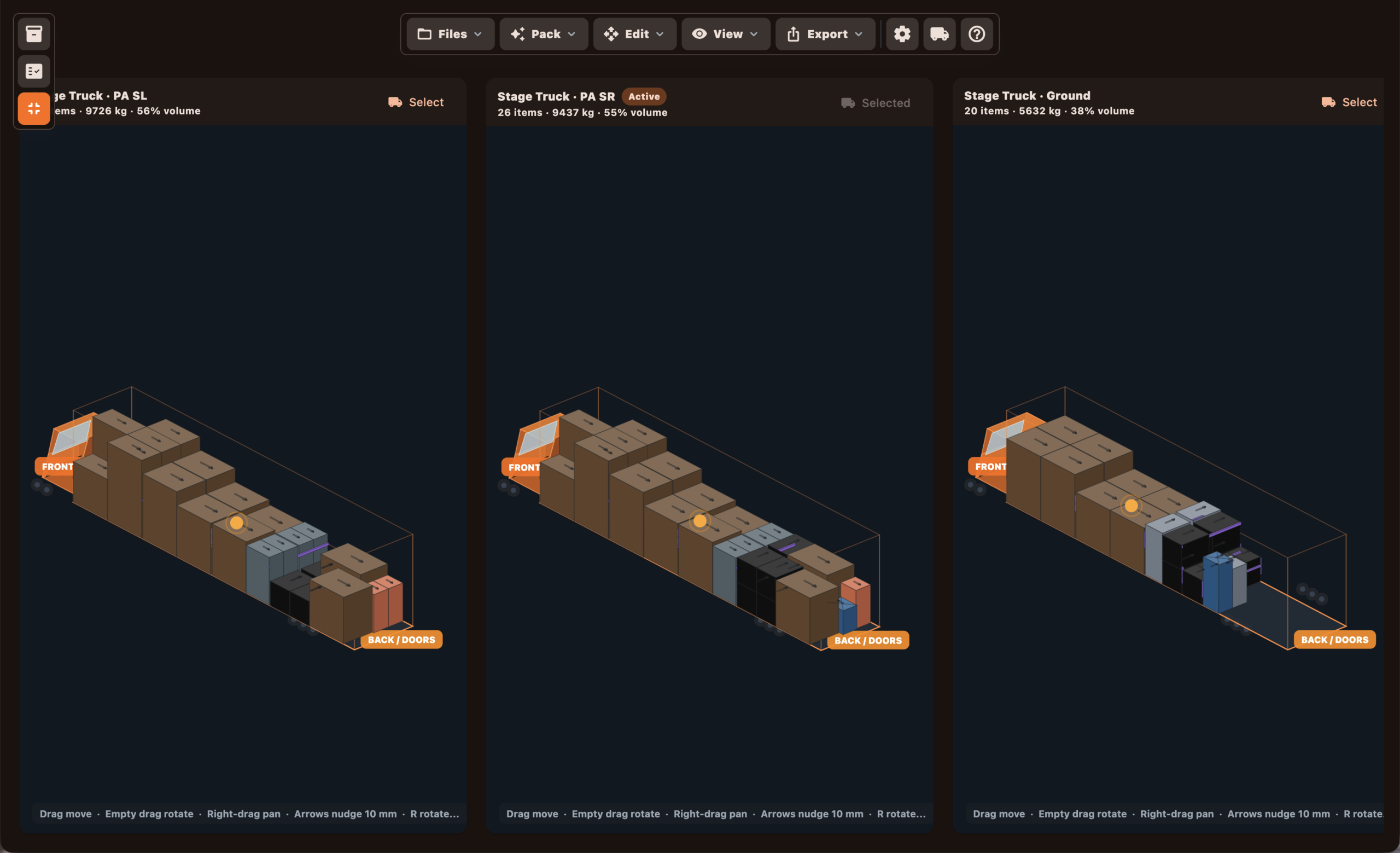 TruckIT multiple trucks view