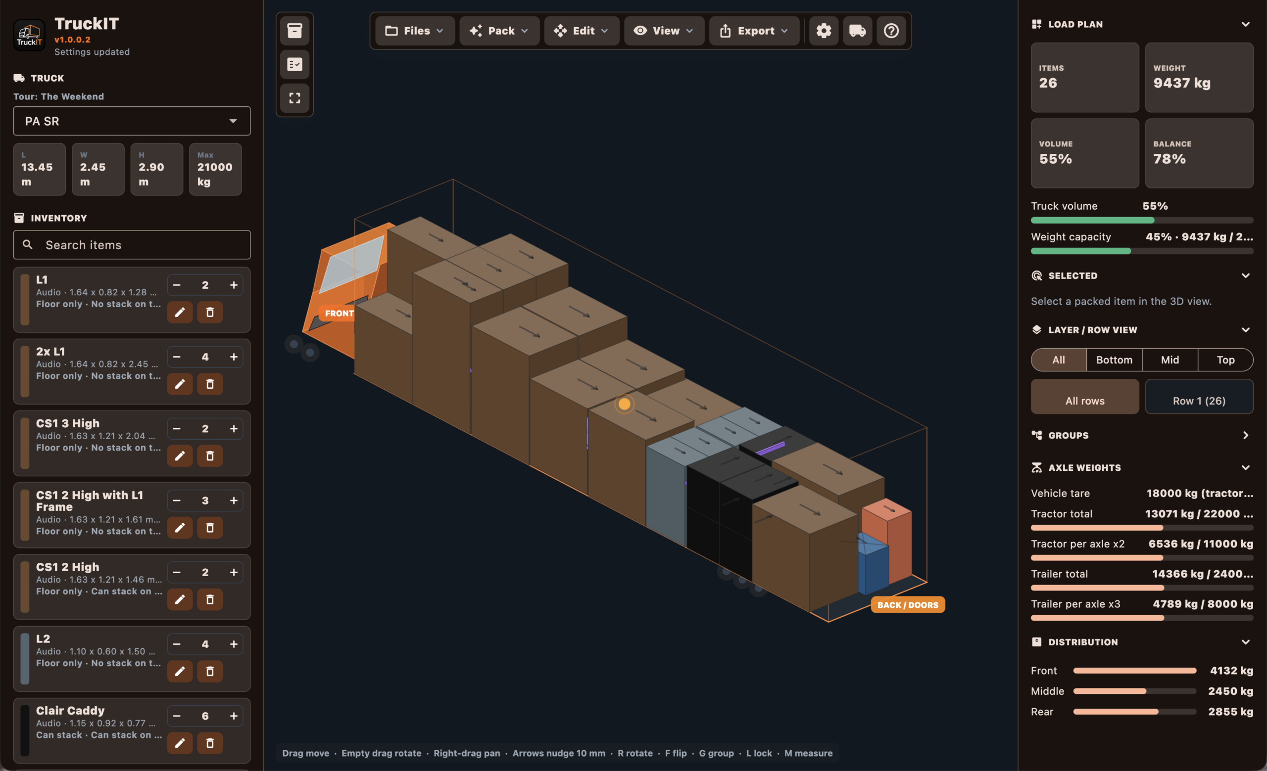 TruckIT truck pack 3D view screenshot